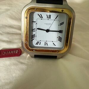 Cartier Paris quartz table clock.